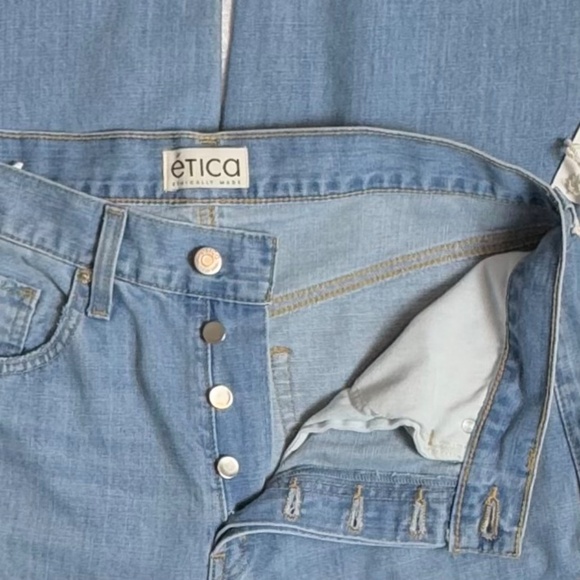 NWT Ética Stanton High-Rise Relaxed Cuff Jeans Women's W29 L32 - Picture 6 of 9